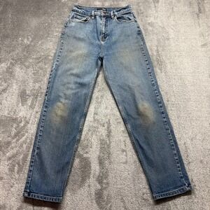 Fashion Nova Mom Jeans Womens Size 9 Blue Good‎ Zip Fly High Rise Straight Leg